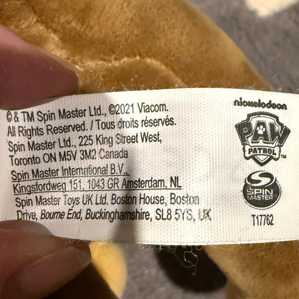 Paw Patrol - Chase Toy in Brown and Blue - Kids' Patrol Pup - stuffed animal - Picture 5 of 5